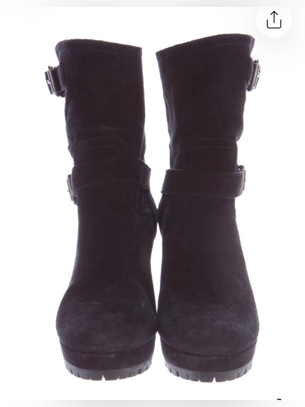 Prada Sport
Suede Wedge Ankle Boots
Size: 7 | IT 37